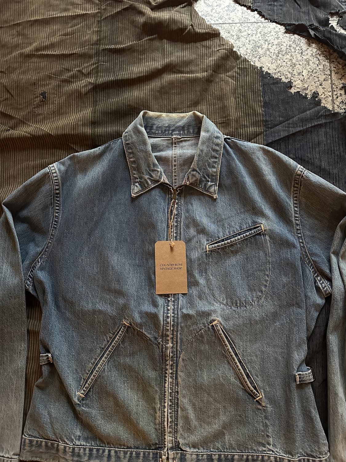 50s Key Imperial VTG Denim Work Jacket 상품이미지3