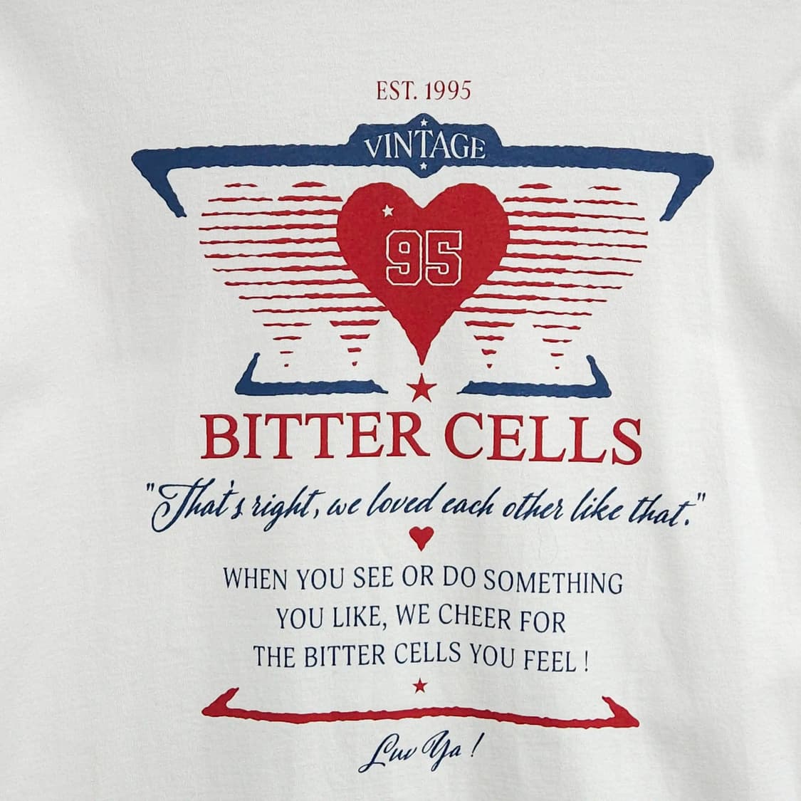 BITTER CELLS 비터셀즈 하트 로고 프린팅 긴팔 티셔츠 Free 상품이미지4