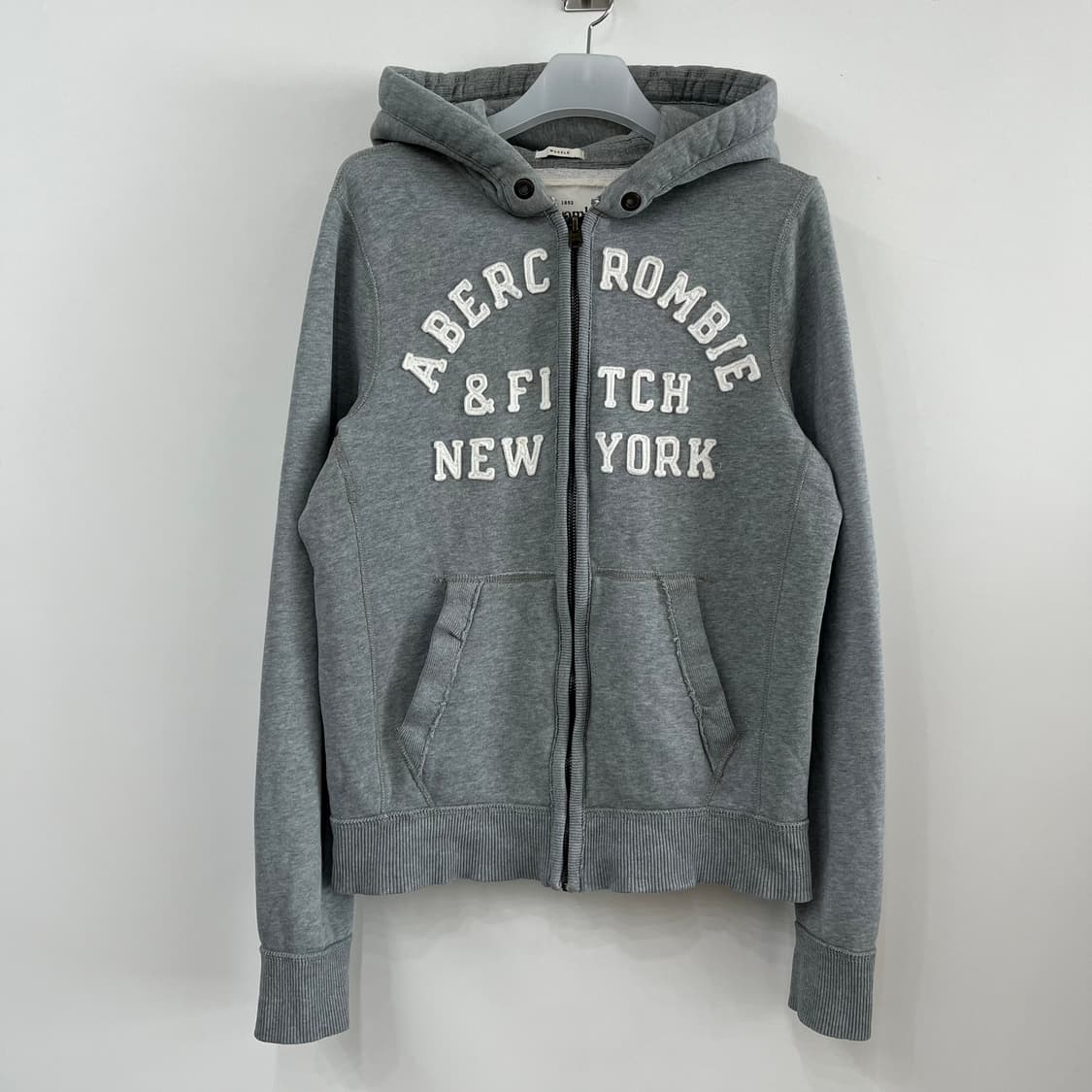아베크롬비 자수로고 그레이 후드집업 105 상품이미지2