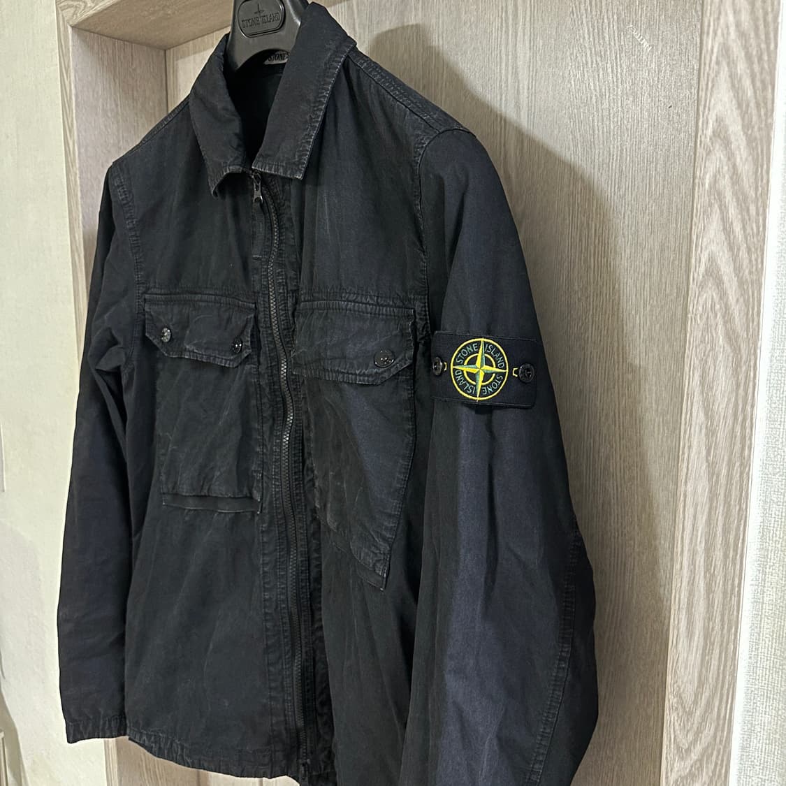 스톤아일랜드 102wn 브러쉬드 오가닉 코튼 오버셔츠 M 상품이미지2