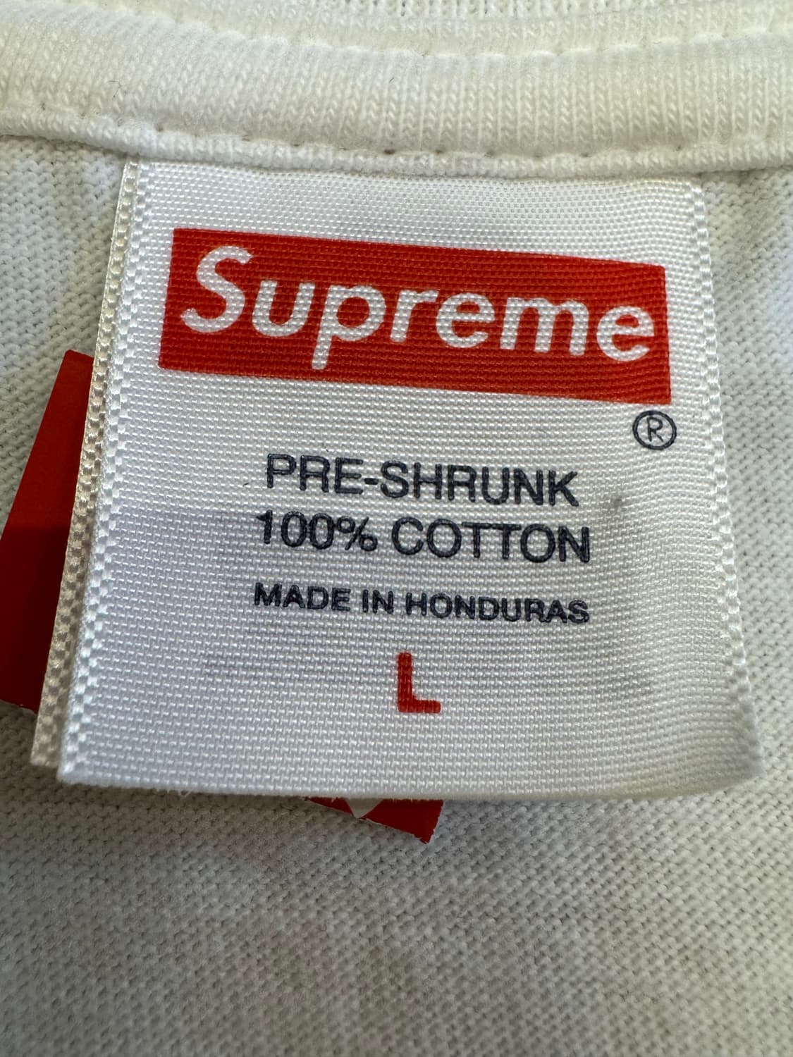 [L] 슈프림 퍽 머니 티셔츠 화이트 - 24FW 상품이미지7