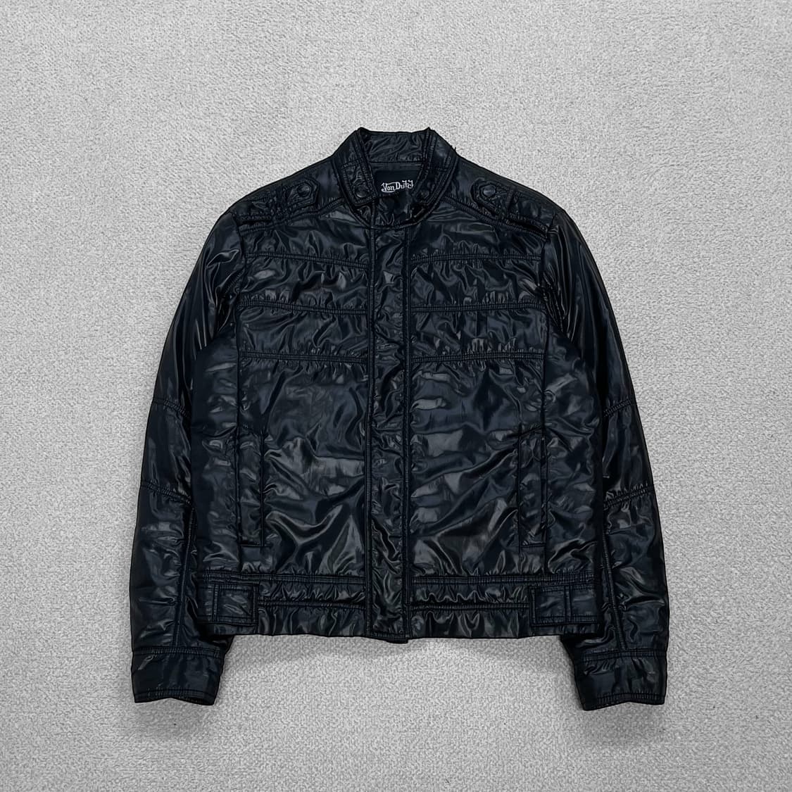 본 더치 Vondutch 글로시 경량 패딩 자켓 블랙 상품이미지1