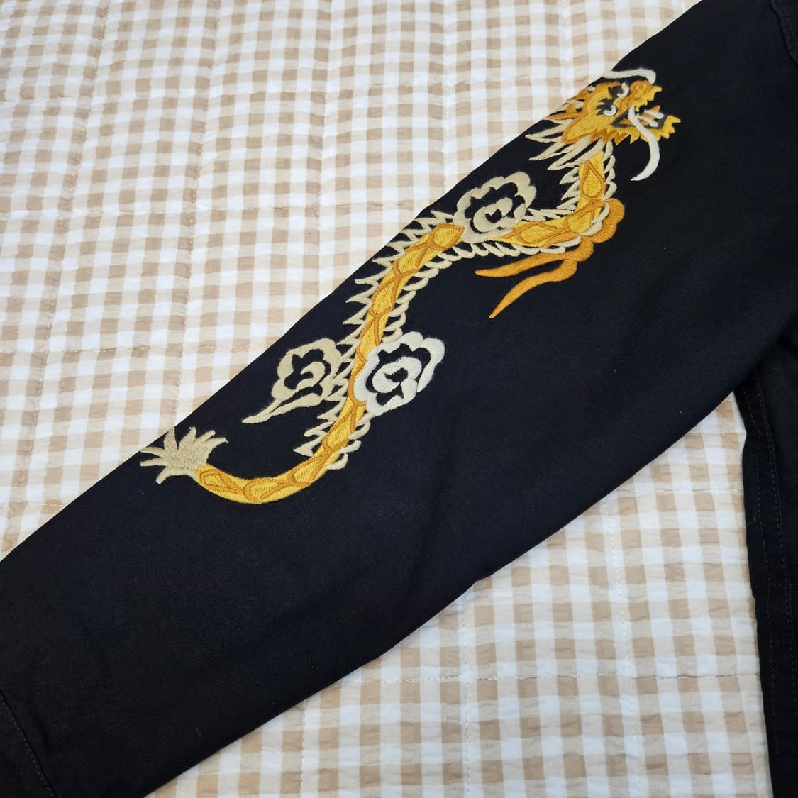 세인트페인 드레곤자주 간절기 면자켓 남자100 상품이미지4