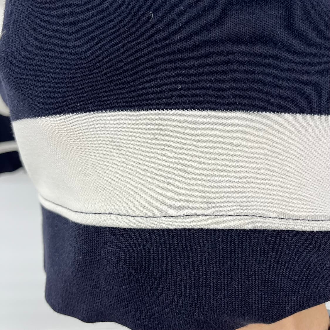 폴로 랄프로렌 단가라 하프 집업 스웨터 여성XL 상품이미지6