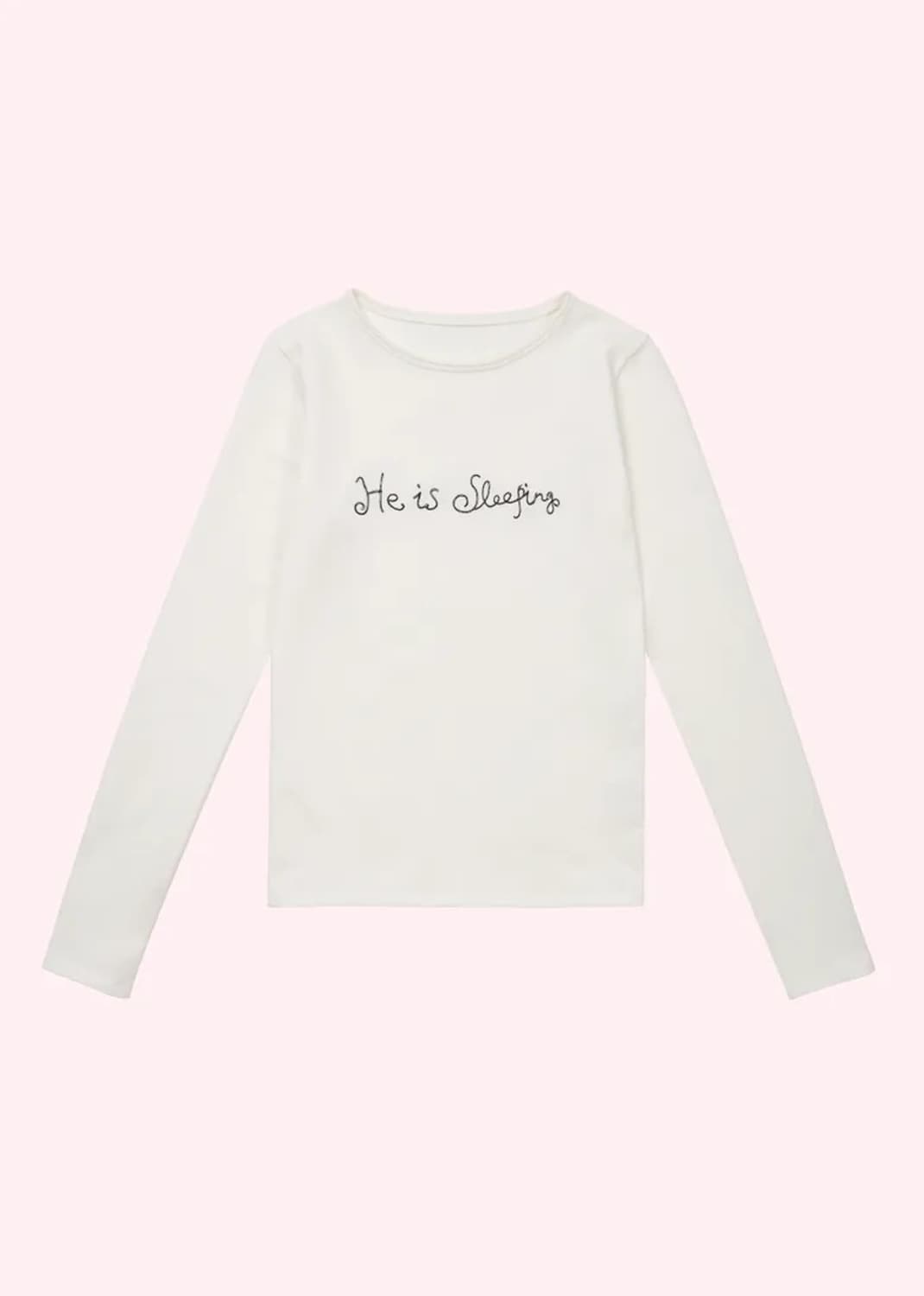 He is sleeping tee shirt (White) 상품이미지6