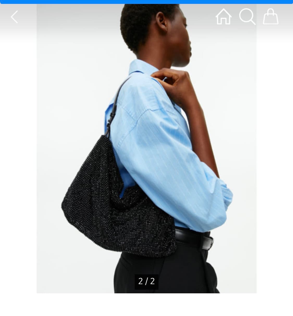 Arket 라인스톤 숄더 백 상품이미지1