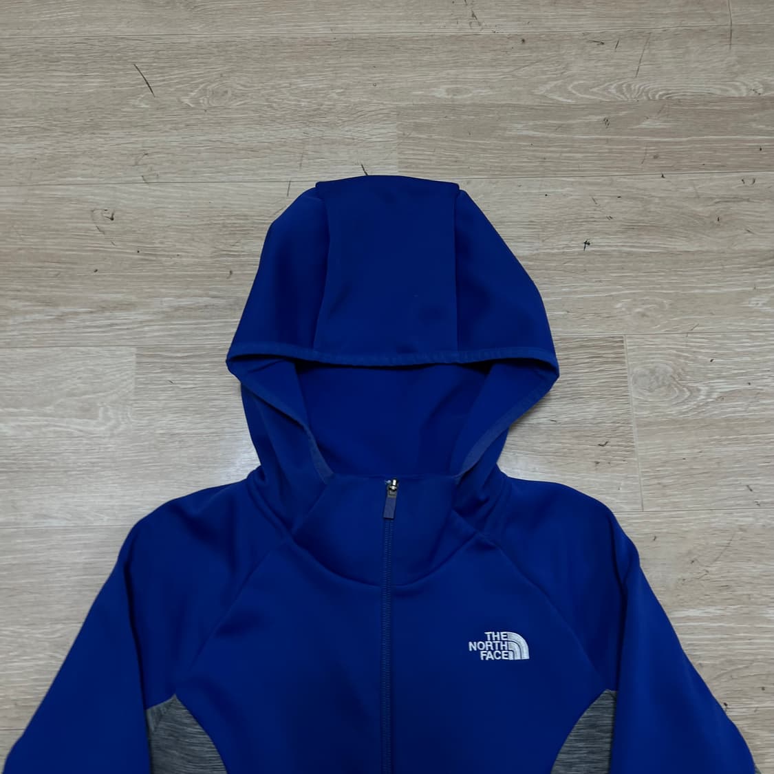 노스페이스 화이트라벨 여성 기능성 기모 배색 후드집업 [블루] L/95 상품이미지2