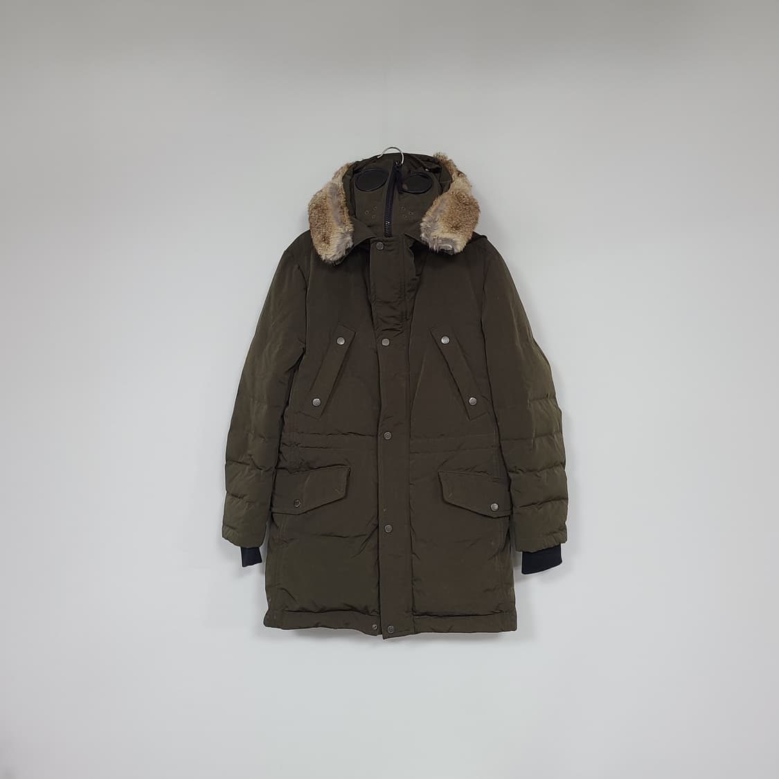 CP컴퍼니 정품 남성 고글 패딩 파카 카키 100 상품이미지1