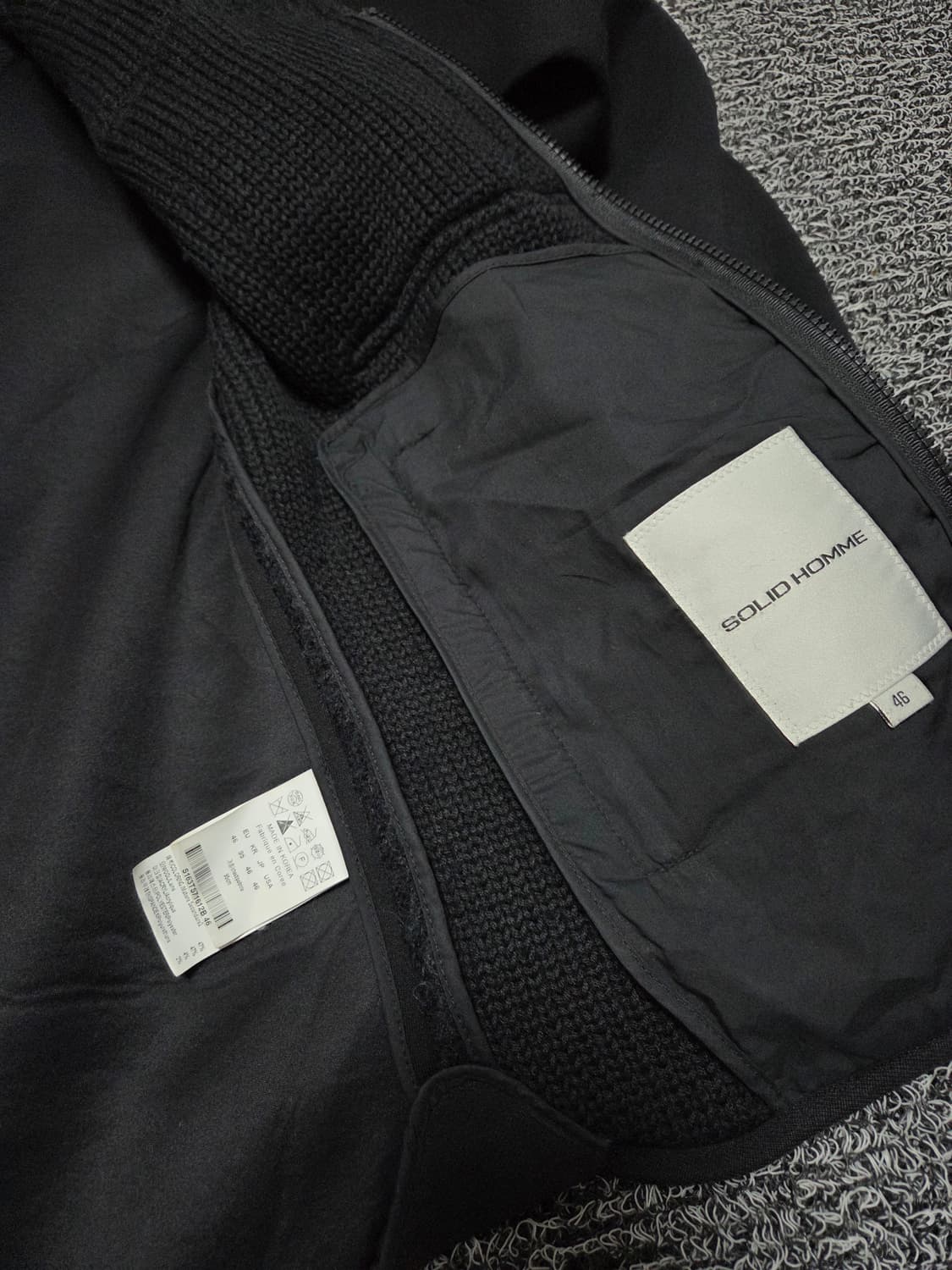 솔리드옴므 울가디건/호칭46(M) 상품이미지5