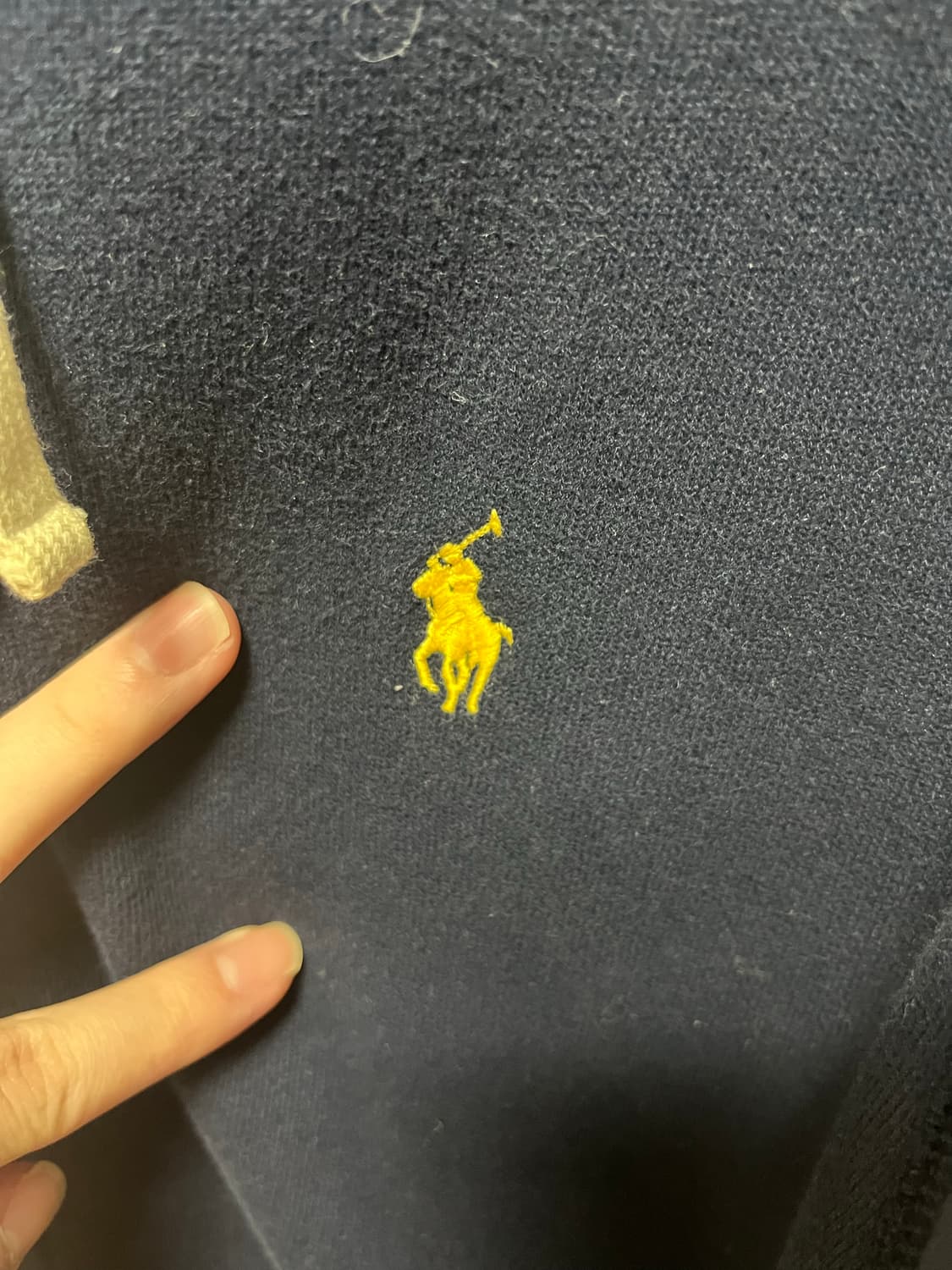 폴로 후드집업 네이비 상품이미지4