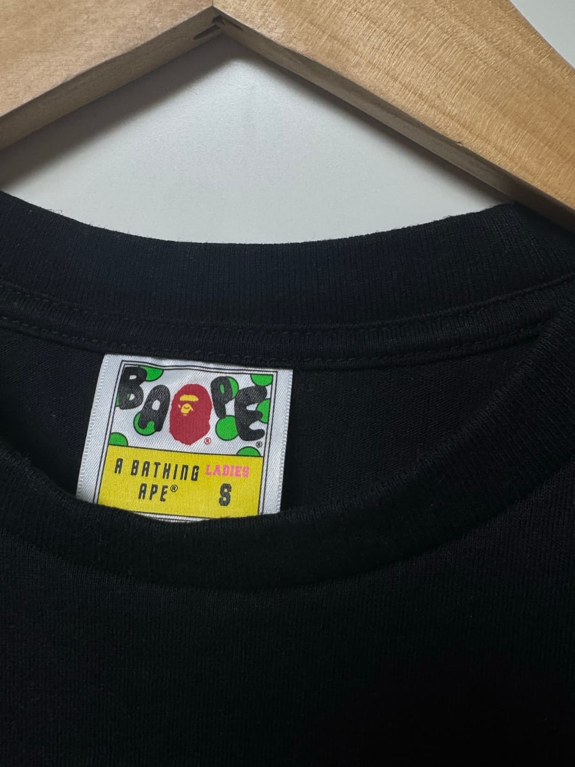 BAPE 베이프 체크 반팔 티셔츠 블랙 S 상품이미지2