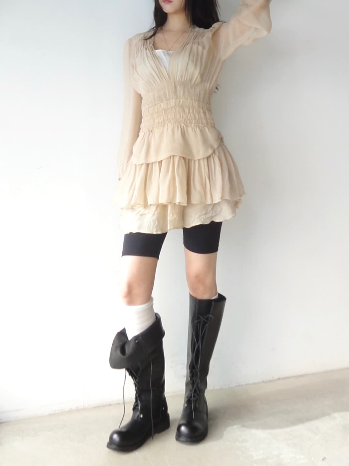 ISABEL MARANT ruffle chiffon mini ops  상품이미지7