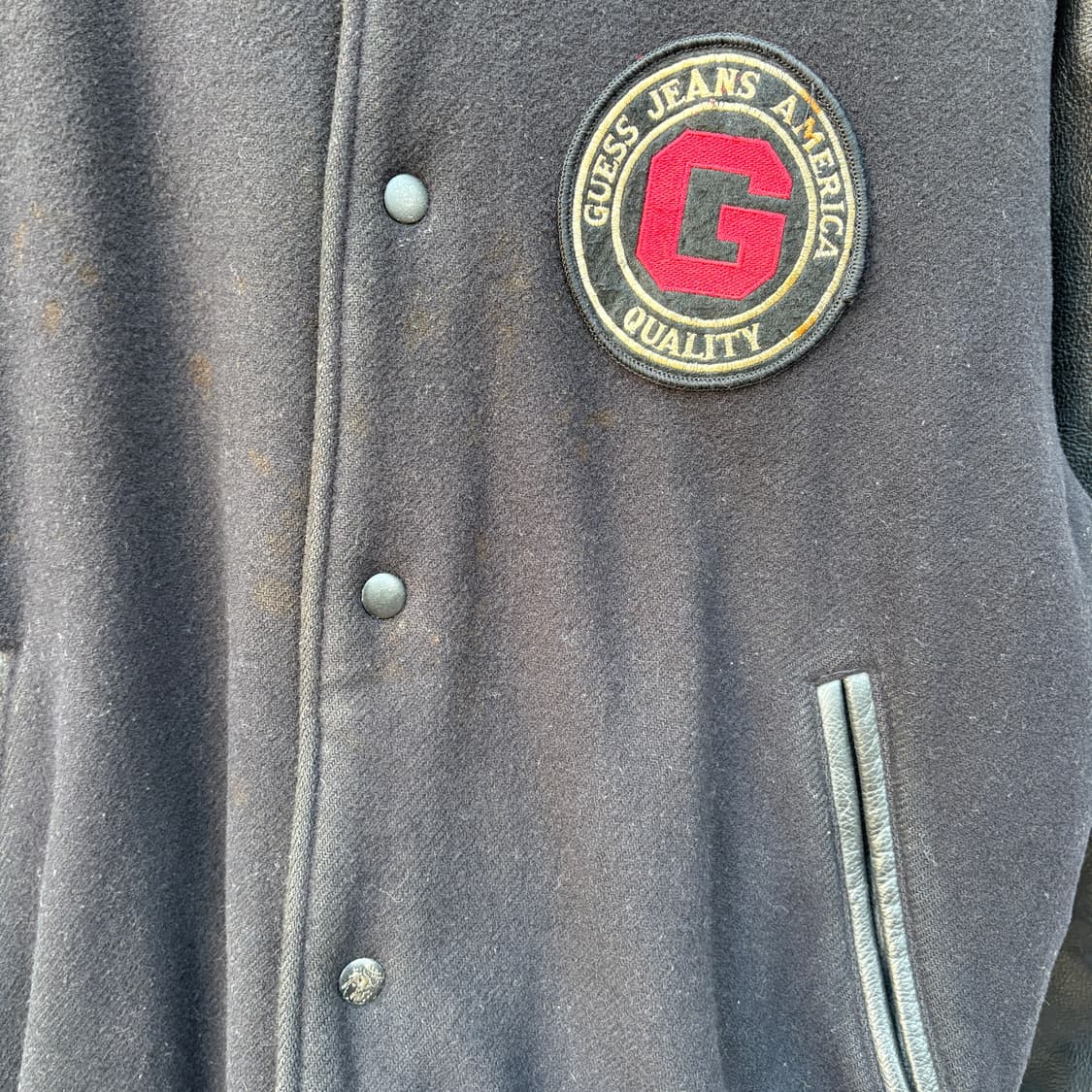 Guess 90s 게스 바시티 자켓 상품이미지5