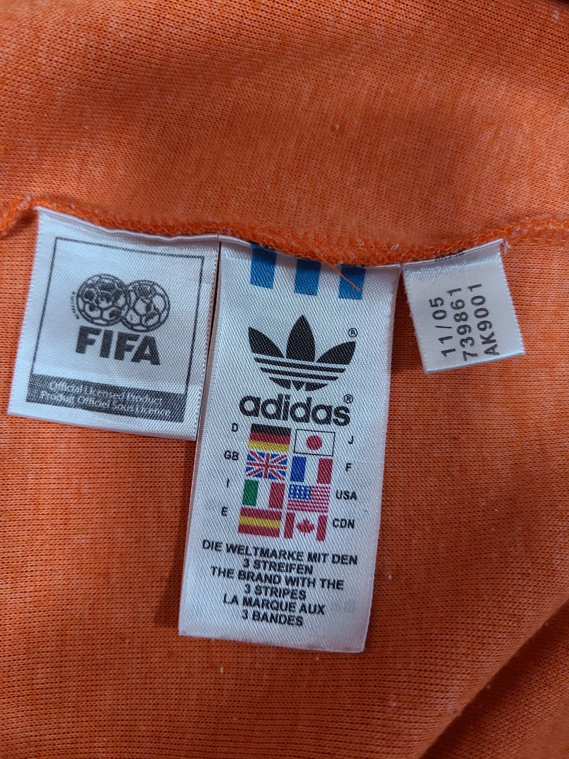 아디다스 x FIFA 올드스쿨 네덜란드 국대 트랙탑 저지 상품이미지8