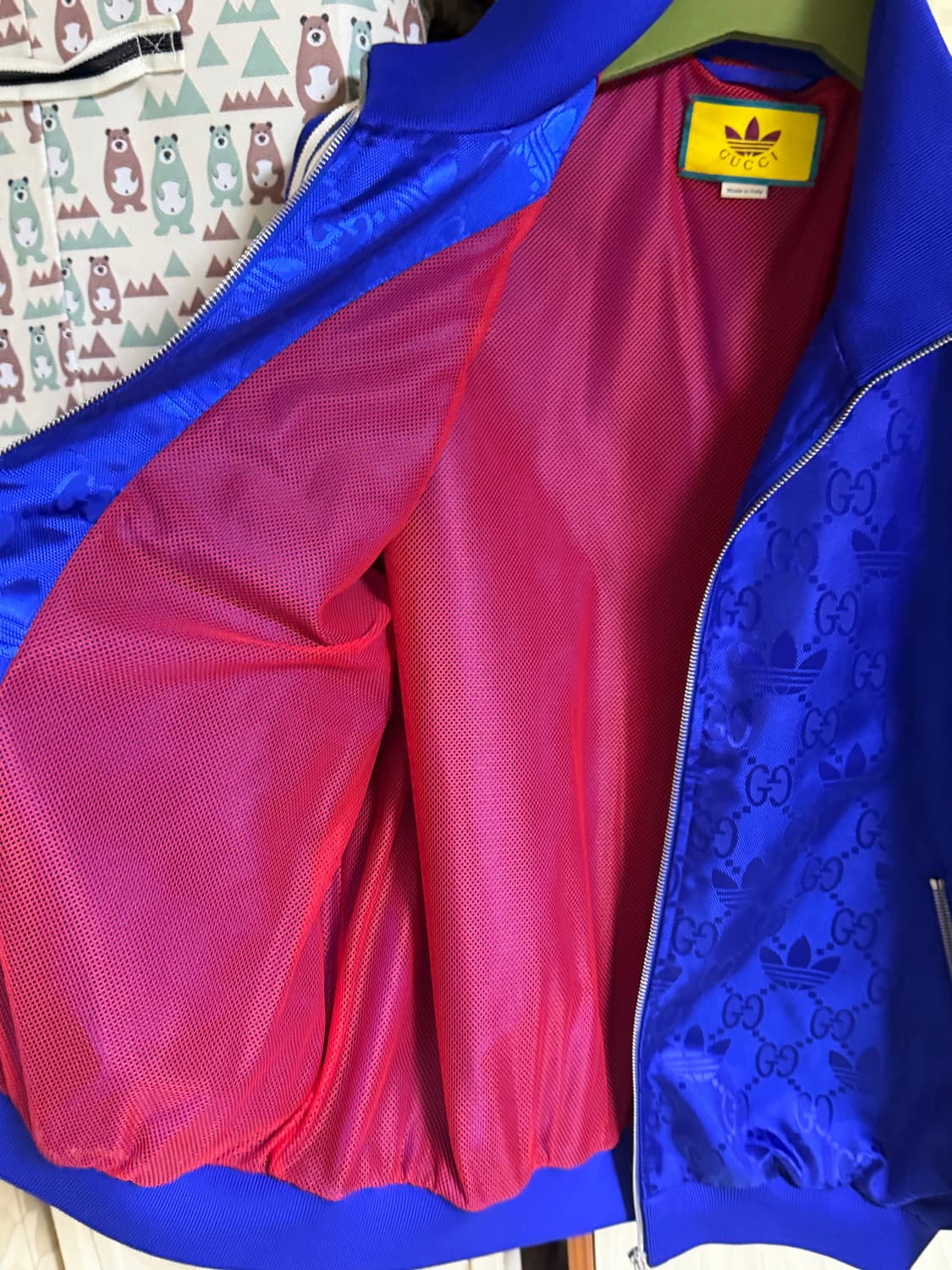 구찌 아디다스 GG 트레포일 자카드 자켓 54 상품이미지5