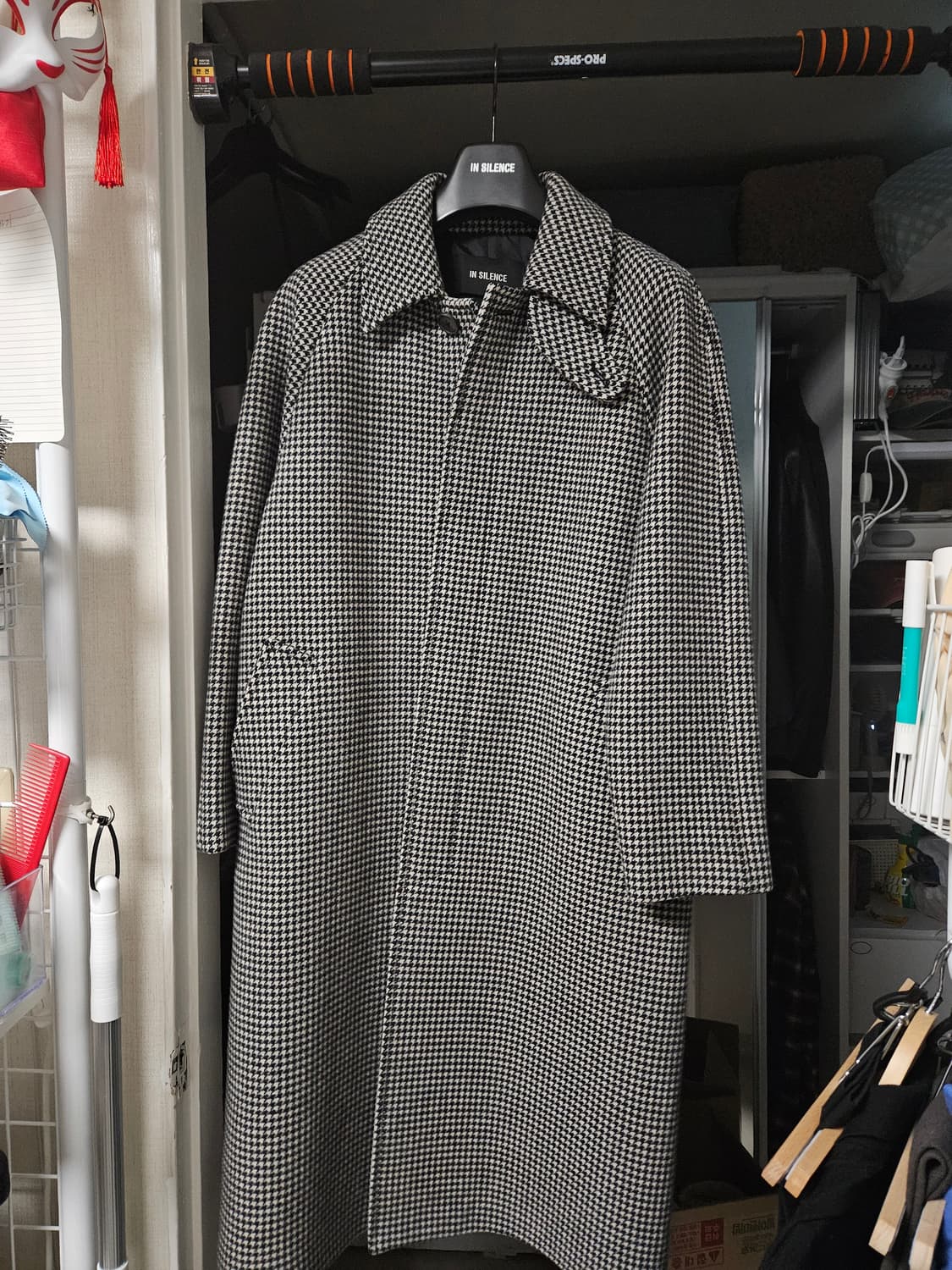 인사일런스 발마칸 코트(블랙체크) 상품이미지2