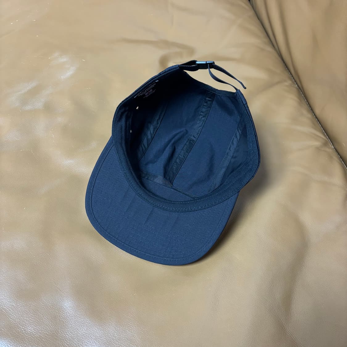 슈프림 캠프캡 모자 박스로고 왁스드 립스탑 블랙 상품이미지6