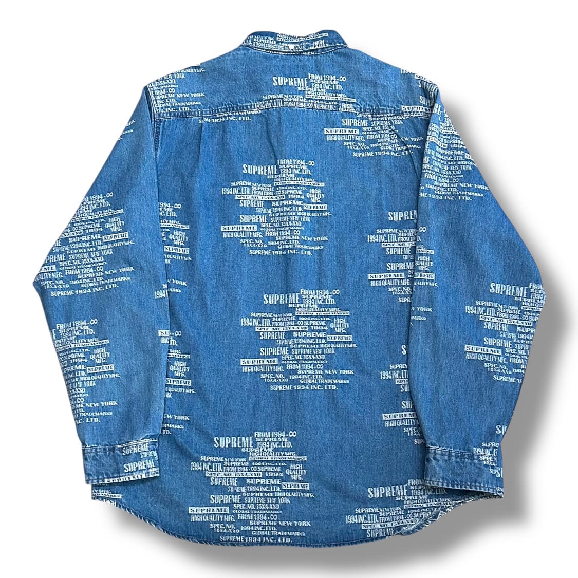 Supreme 트레이드마크 자카드 데님 셔츠 상품이미지2