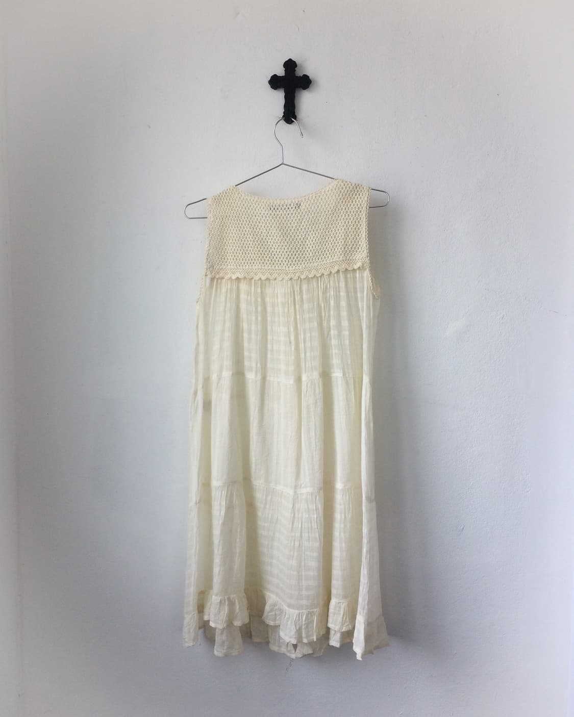 Crochet layered sleeveless onepiece 상품이미지4