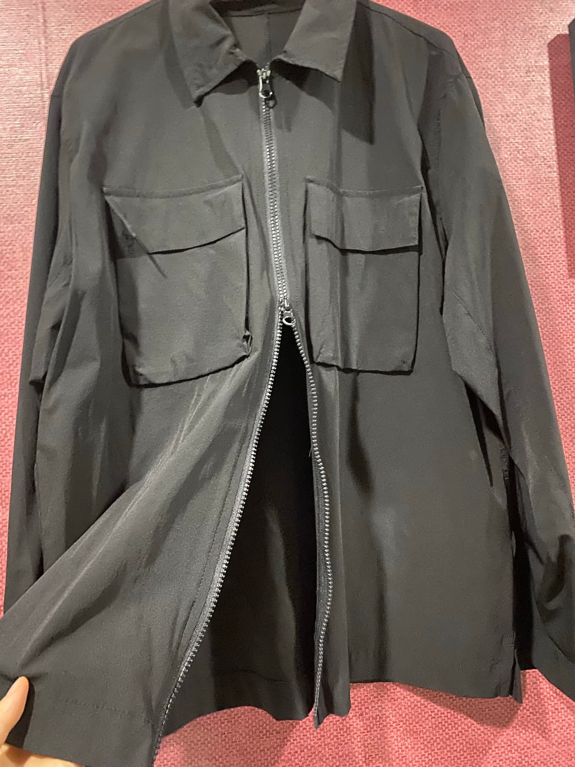 ODD OZ 셔츠형 집업 자켓 블랙 M 상품이미지4
