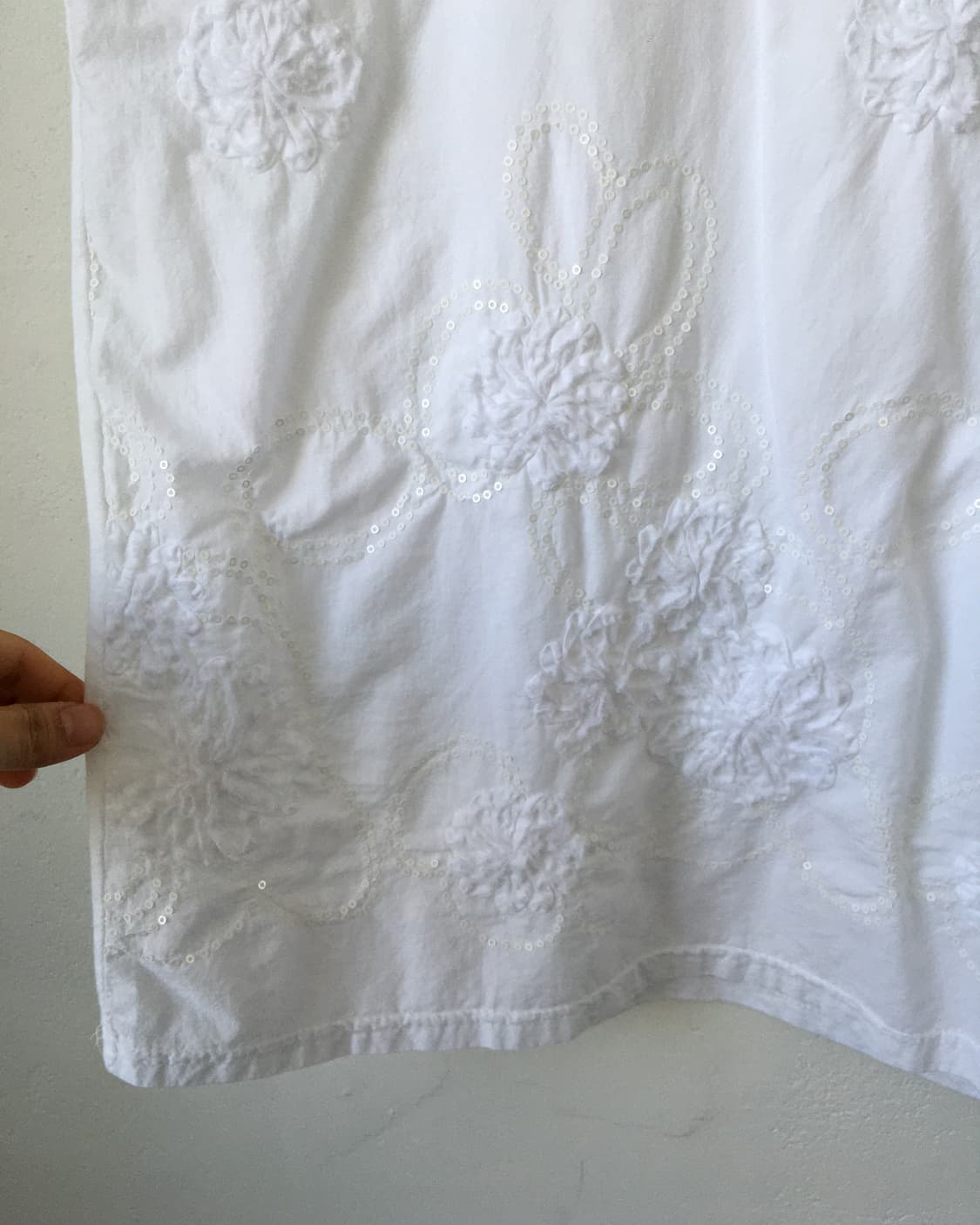 Flower fringe pattern t shirt 상품이미지5