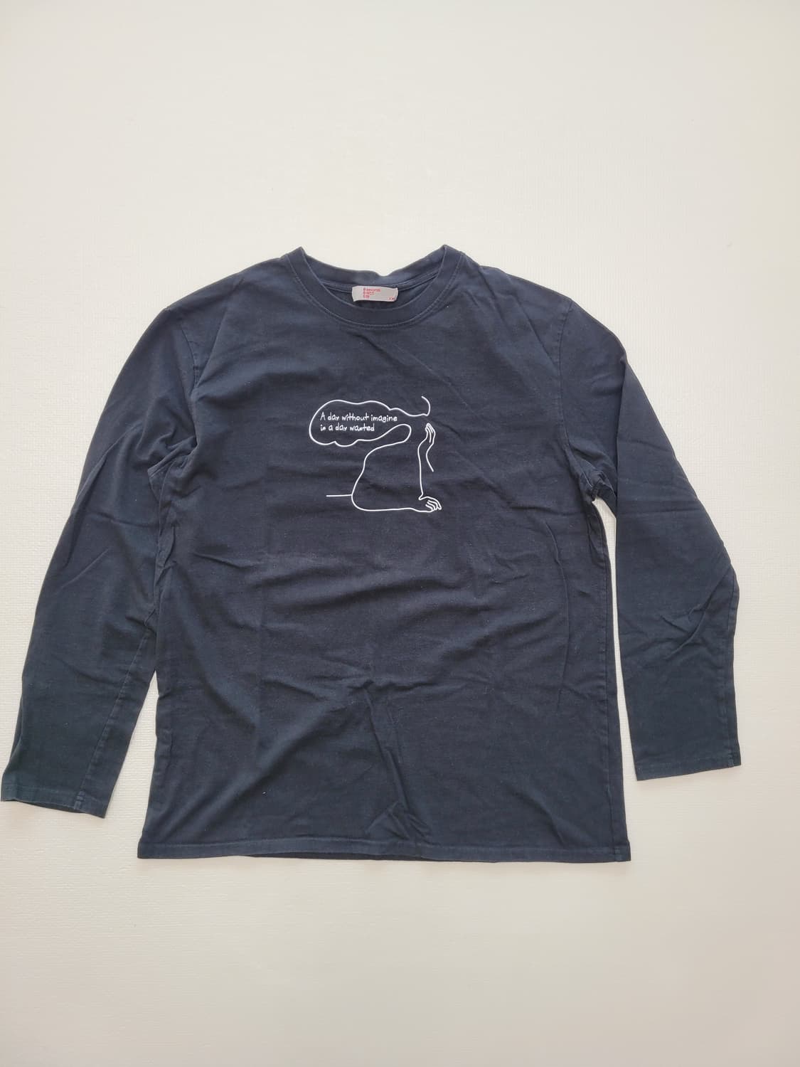 에잇세컨즈 8seconds 남자 긴팔 티셔츠 110 블랙 상품이미지1