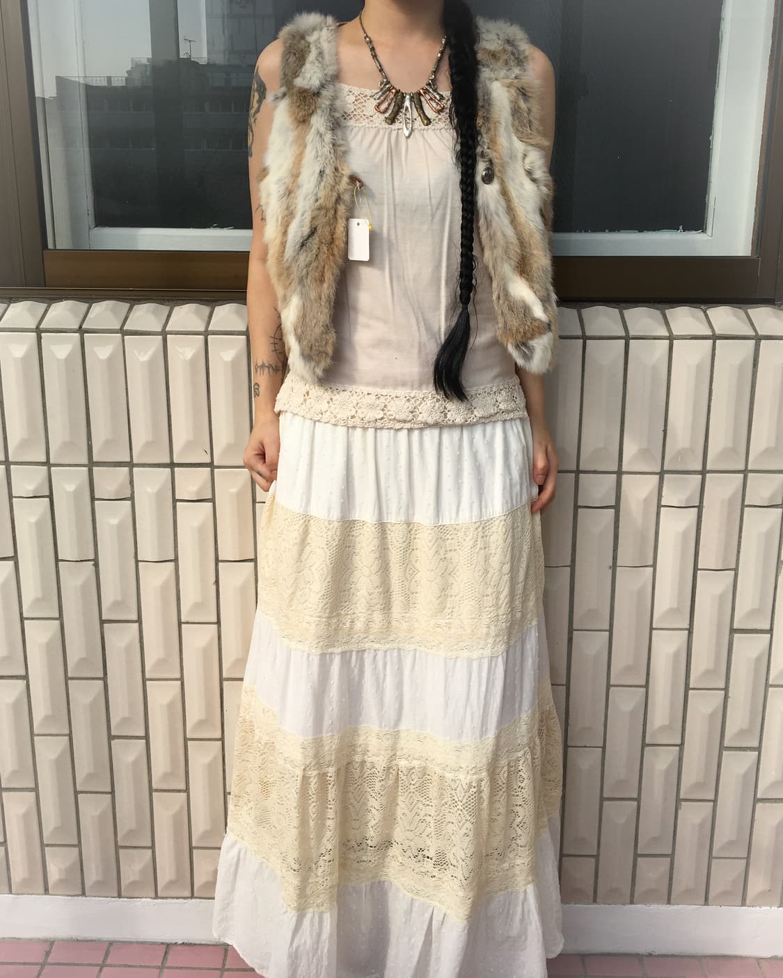 Rabbit fur vest 상품이미지5