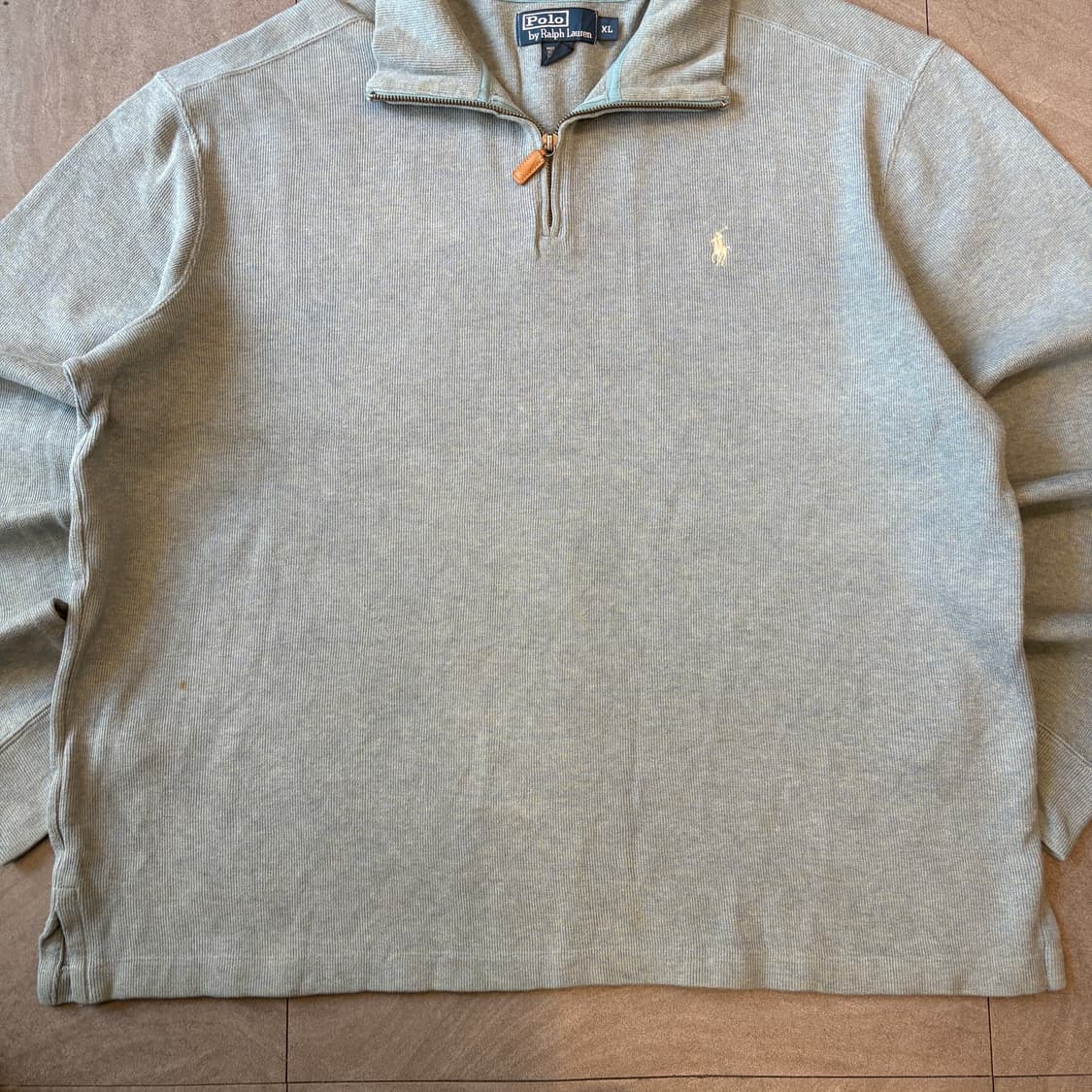 폴로 정품 에메랄드 반집업 니트 상품이미지3