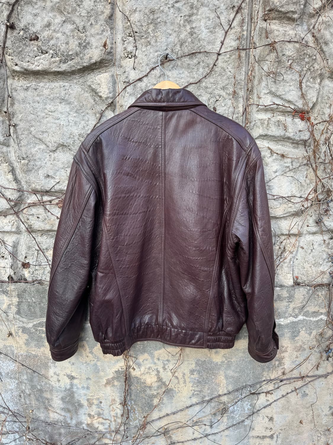 8-90s 국내생산 양가죽 봄버 자켓 형사느낌 상품이미지2