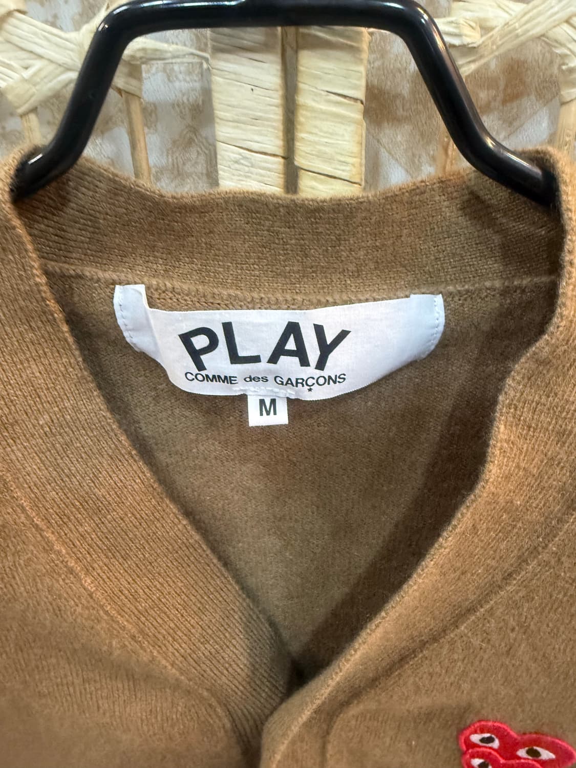 95 정품 꼼데가르송 더블 레드와펜 가디건 팝니다 상품이미지2