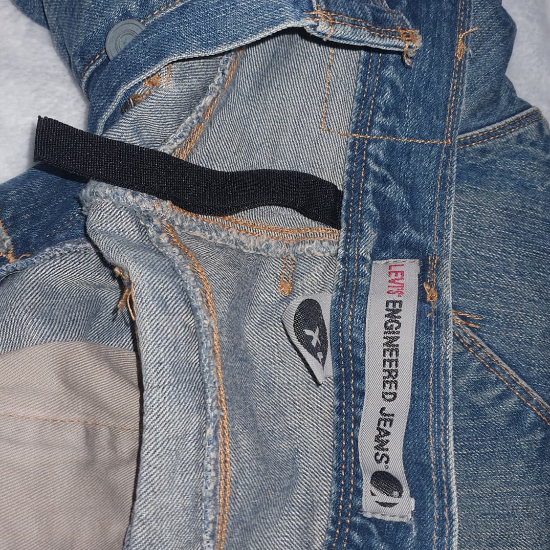 리바이스엔지니어드진 워싱  7부반바지 engineered jeans 상품이미지4