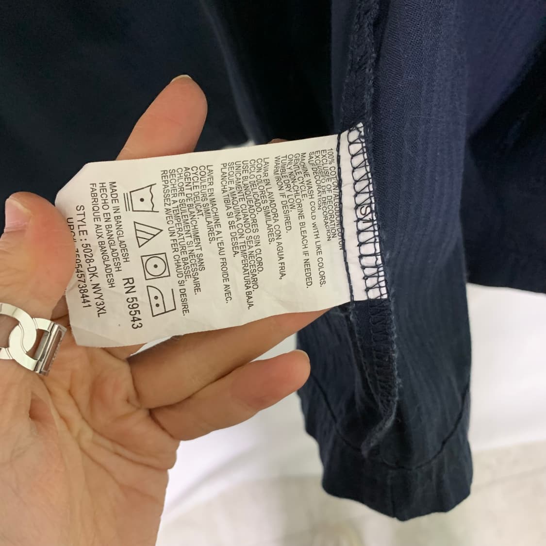 디키즈 제뉴인 네이비 반팔 셔츠 3XL 오버사이즈 빅사이즈 상품이미지8