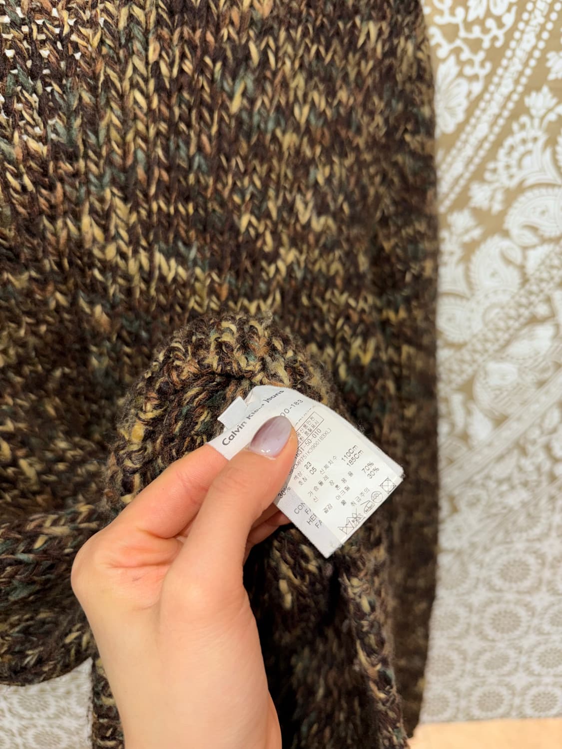 캘빈클라인 투웨이 니트 집업  상품이미지7