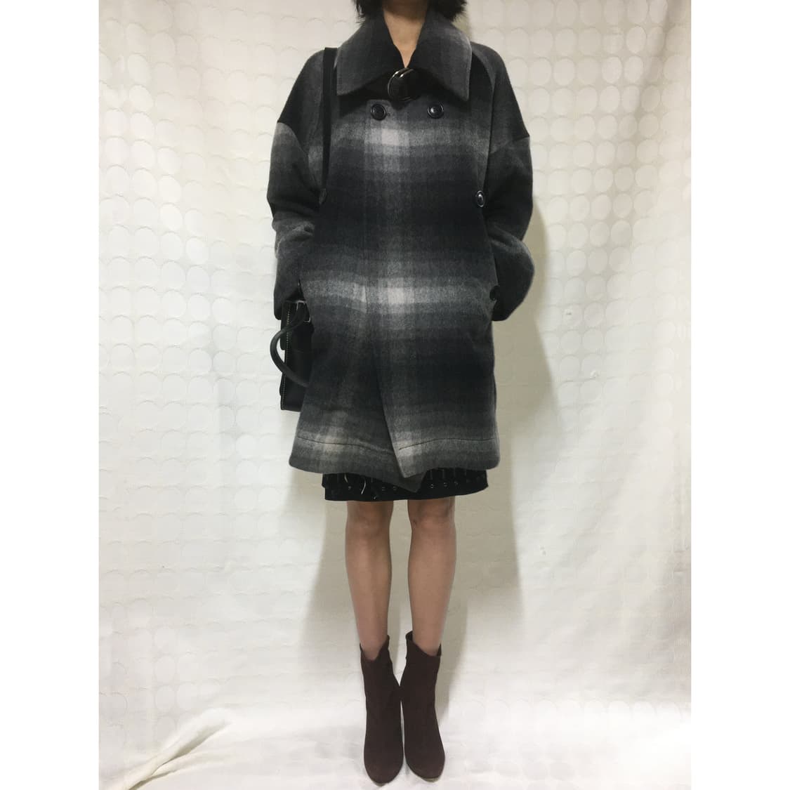 vivienne westwood 울 그라데이션 체크 코트 상품이미지2