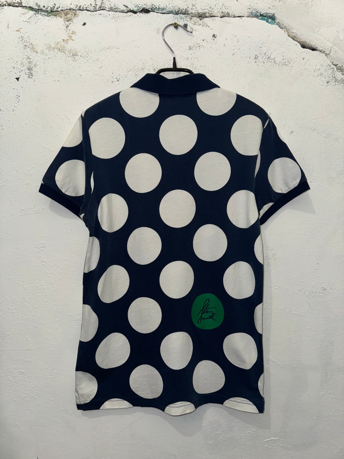 아디다스 네이비 도트 카라반팔티 상품이미지6