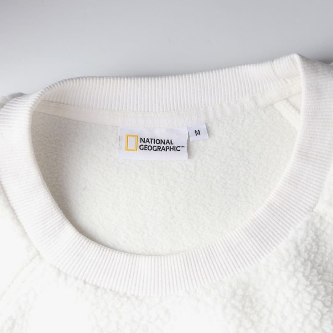 내셔널지오그래픽 로고 뽀글이 플리스 맨투맨 M 상품이미지5