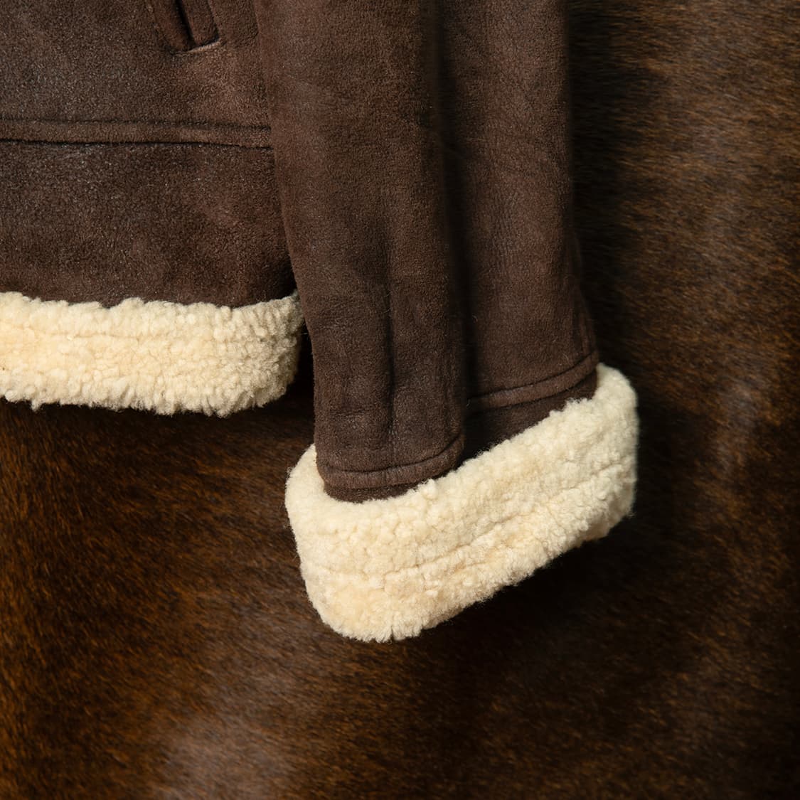 [105] 90s 마리떼 프랑소와 저버 양가죽 양털 무스탕  상품이미지4