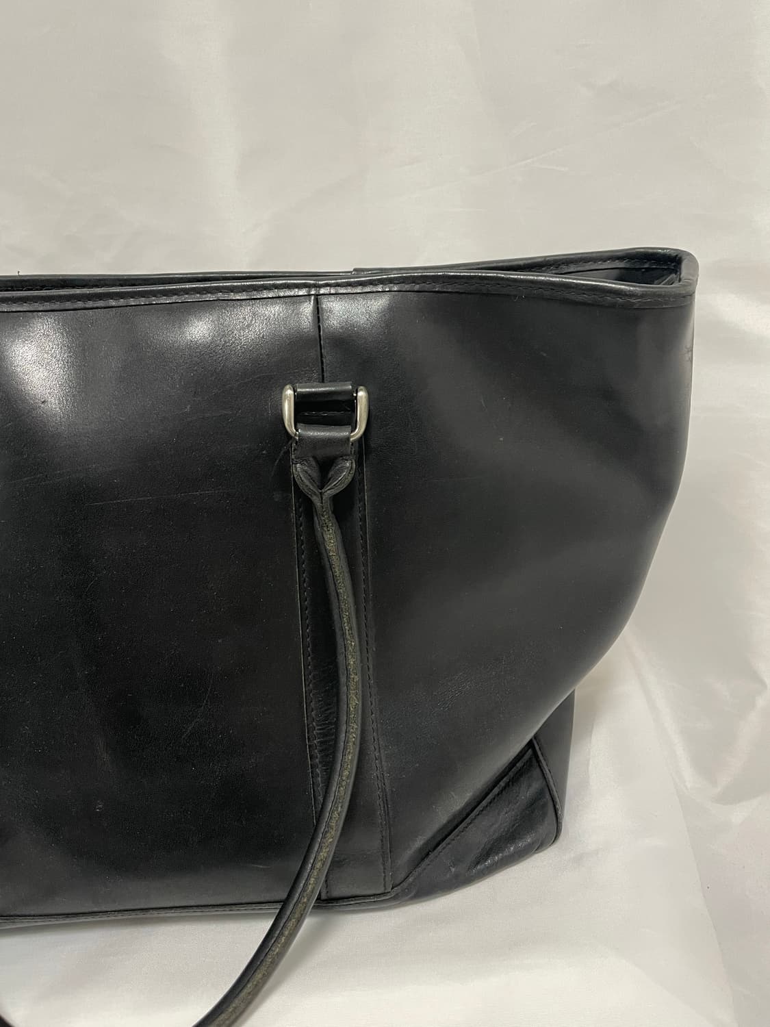 [OS] 엘엘빈 레더 라지 토트백 블랟 상품이미지6