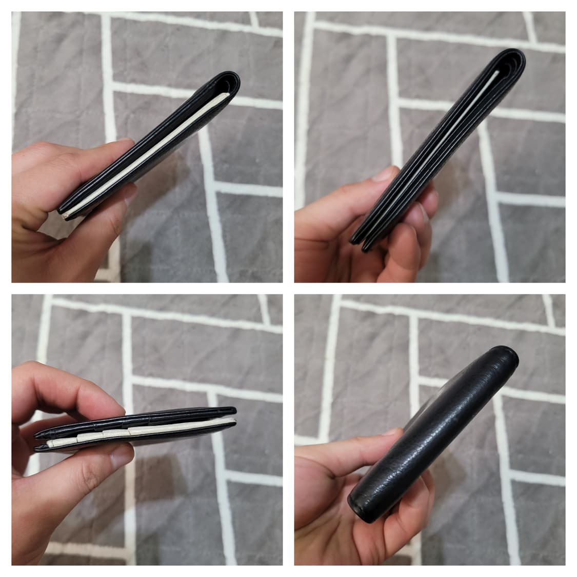 정품 마르지엘라 블랙 레더 반지갑 상품이미지3