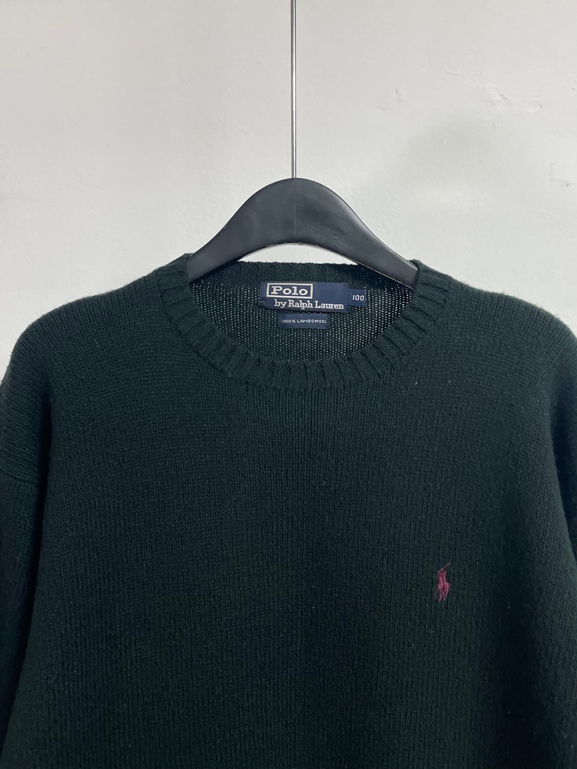 폴로 랄프로렌 딥그린 헤비 울 니트 (on.552) 상품이미지2