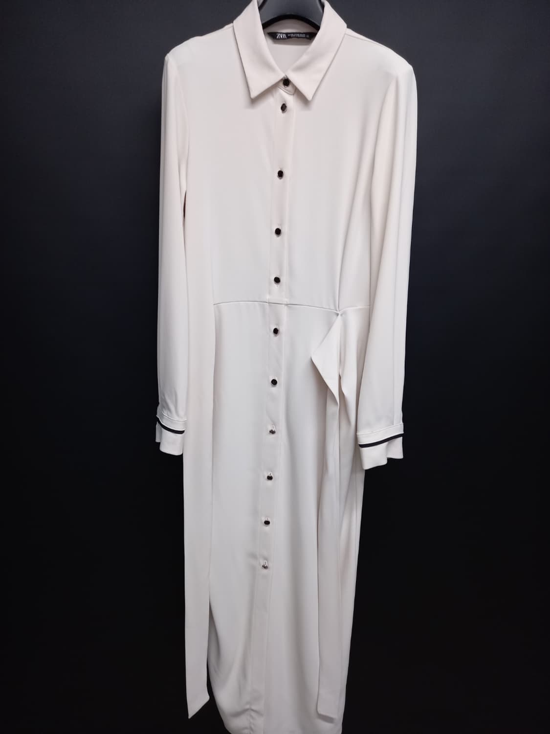 자라 춘추 엘라스틴 맥시 롱 원피스 44 상품이미지3