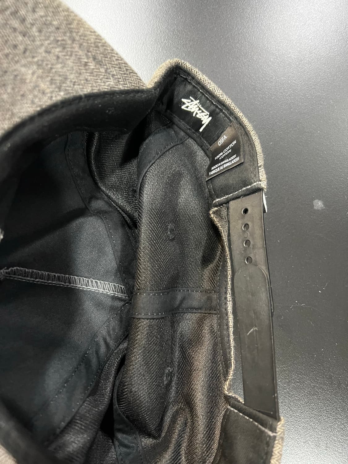 스투시 빈티지 아카이브 s로고 헤링본 캡 상품이미지4