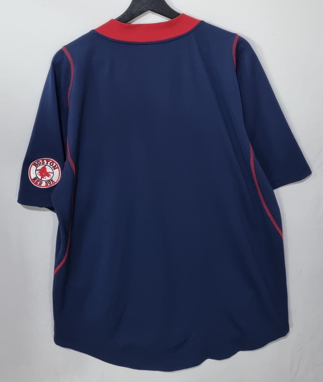 오버핏 M ) 나이키 X MLB 보스턴레드삭스 네이비 반팔 유니폼 져지 상품이미지2