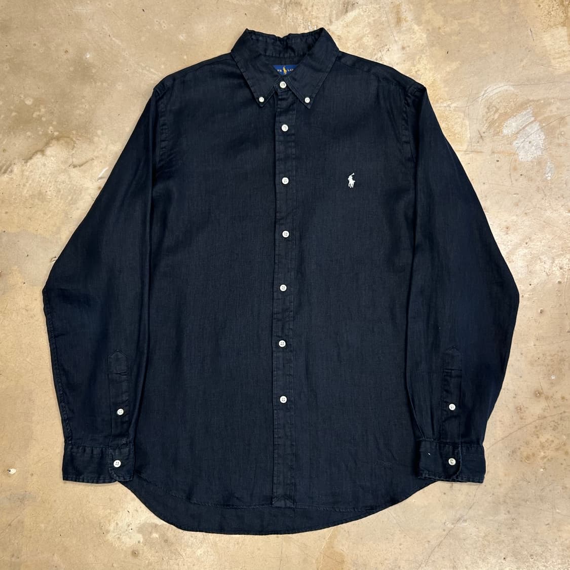 L 폴로랄프로렌 블랙 린넨 셔츠 상품이미지2