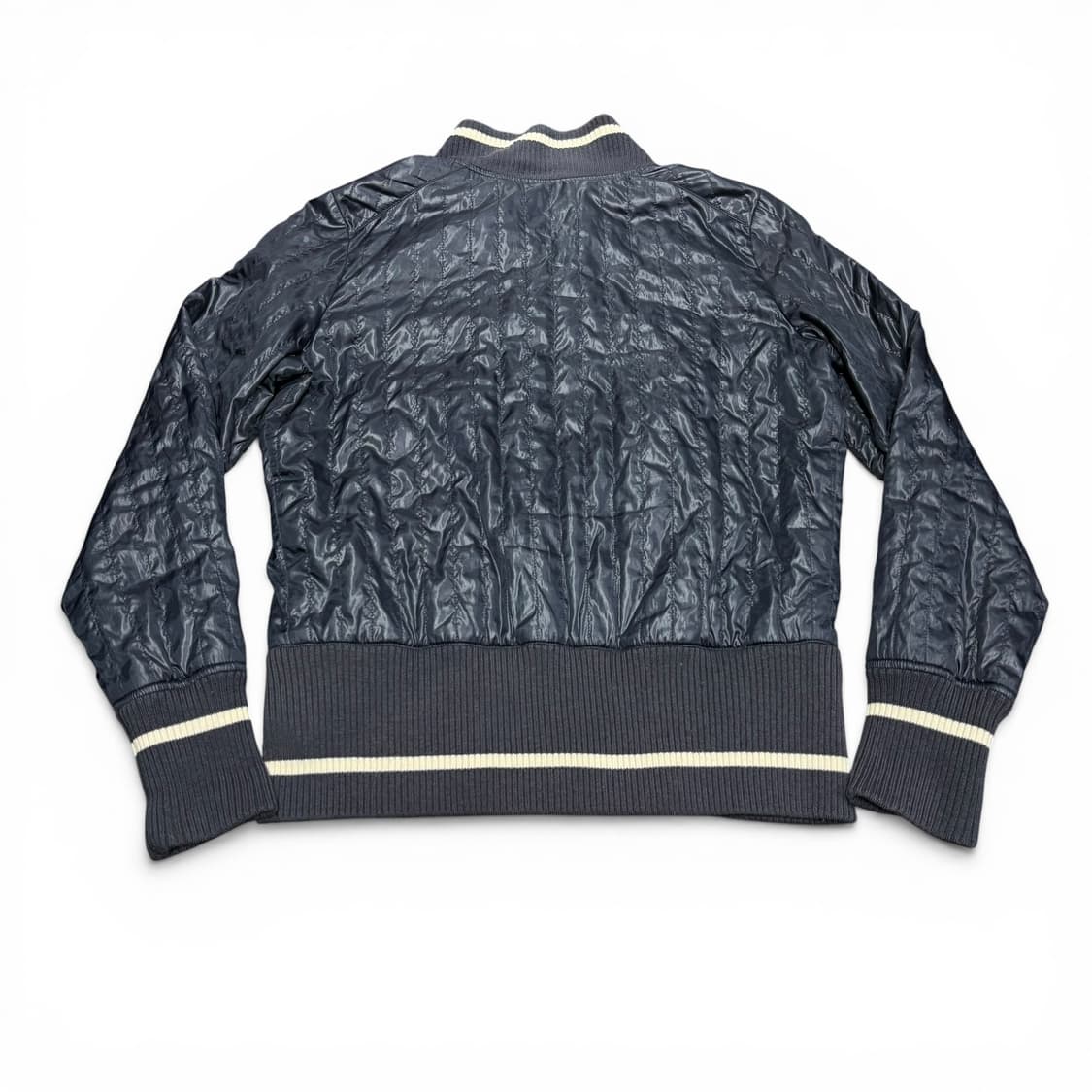 40 우먼 라코스테 네이비 경량 퀼팅자켓 상품이미지2