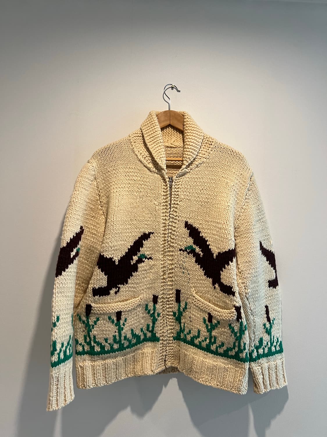 1960s 빈티지 캐나다 울 코위찬 판매 합니다 상품이미지1