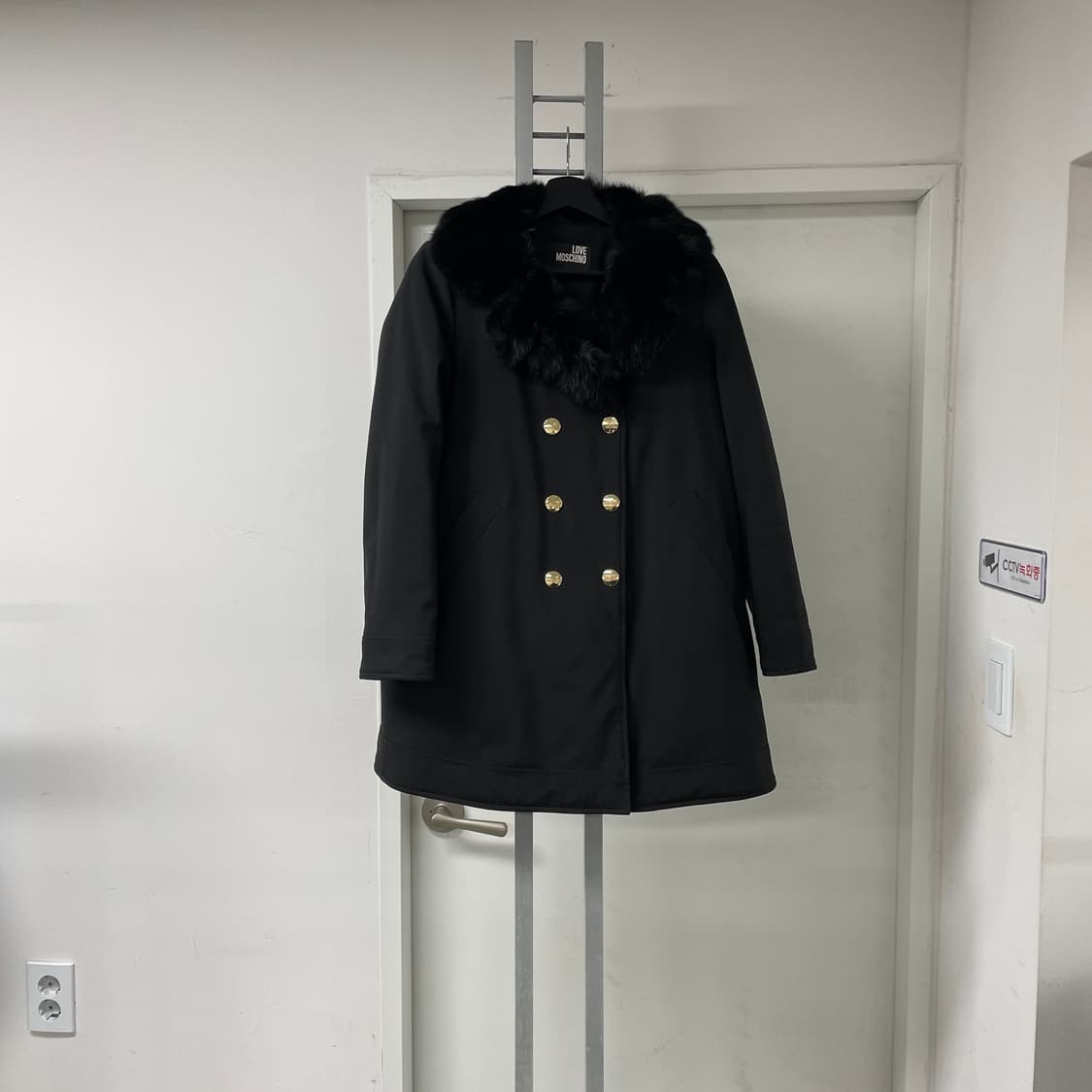 모스키노 퍼 코트 블랙 38(W) 상품이미지1