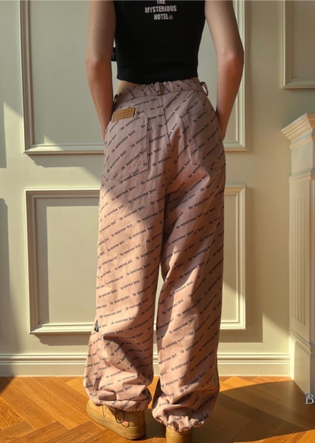 더미스테리어스호텔 풀로고 워크팬츠 2사이즈 상품이미지2