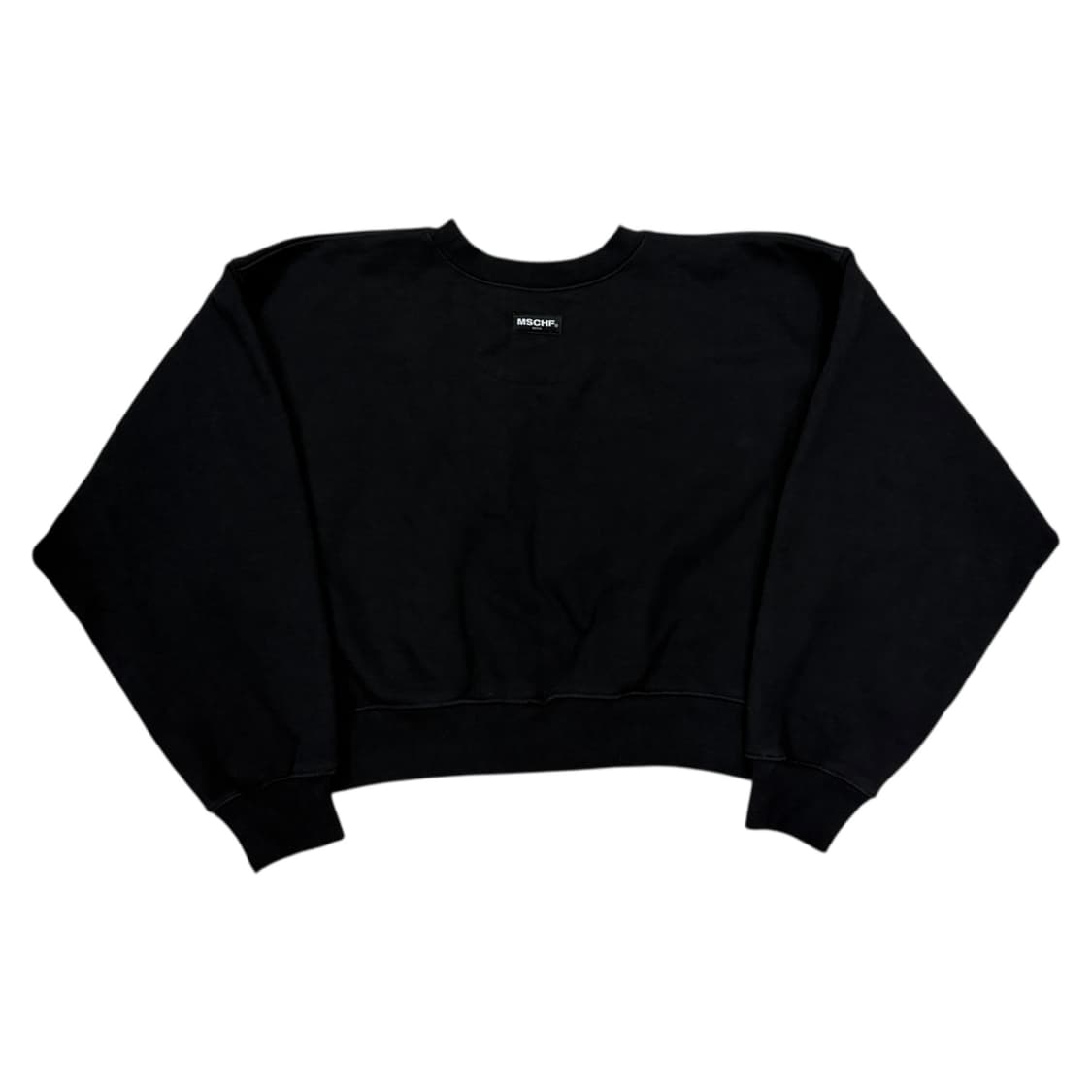 미스치프 크롭 스웻셔츠 맨투맨 블랙 상품이미지3