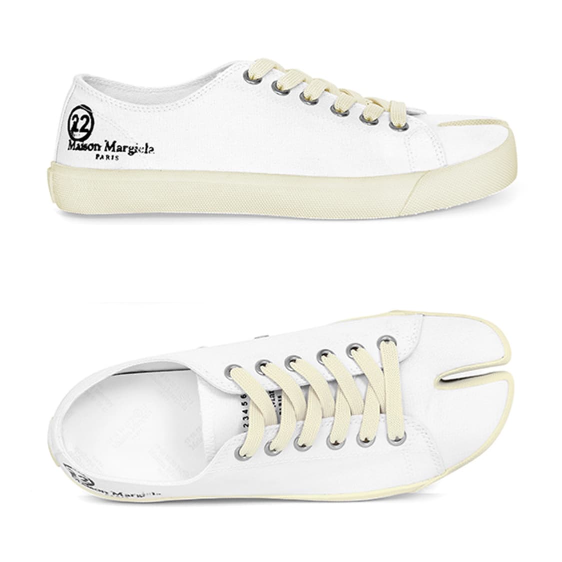 새상품 메종 마르지엘라 타비 스니커즈 화이트 43 사이즈 상품이미지1